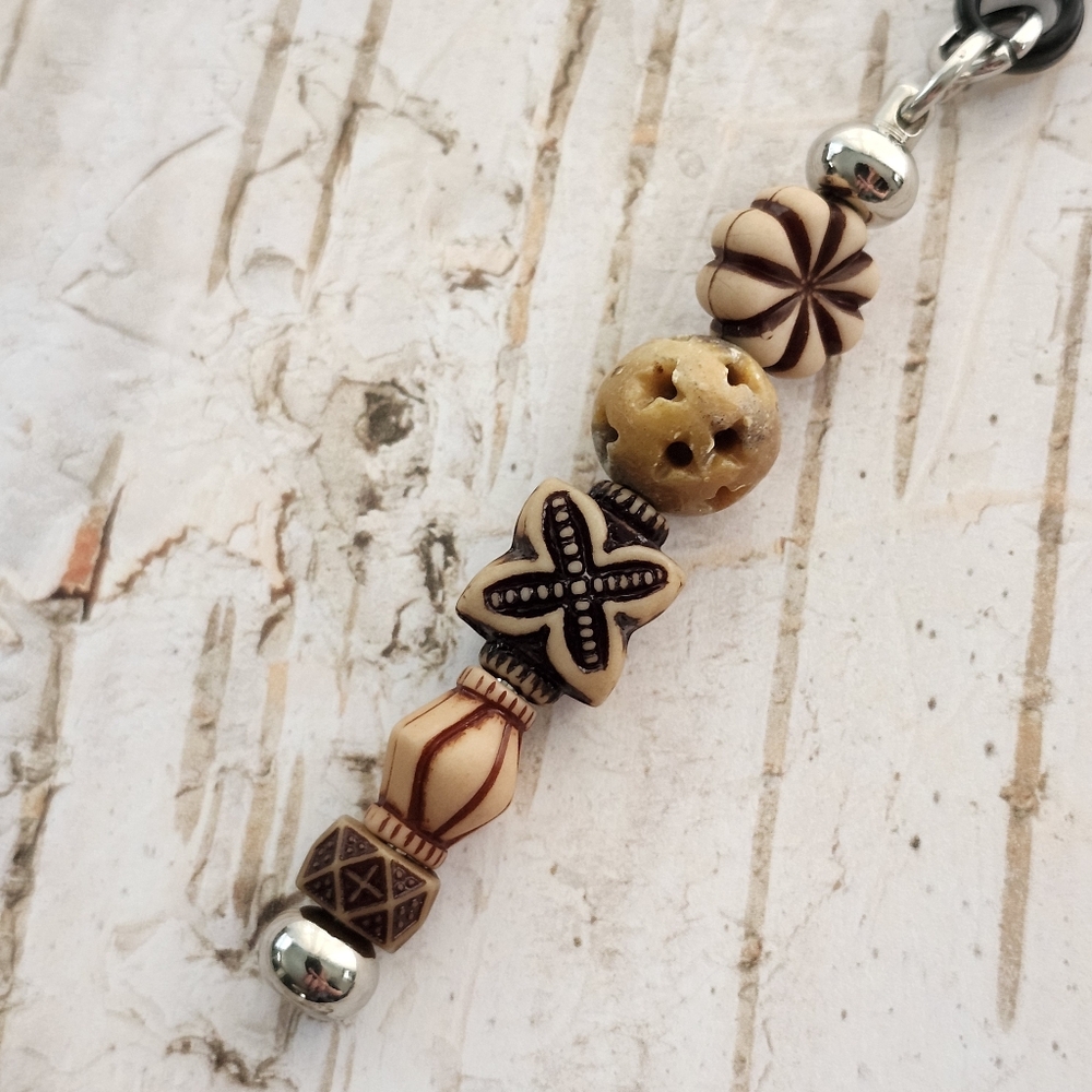 Handcrafted Dog Collar Charm Tribal Bohemian